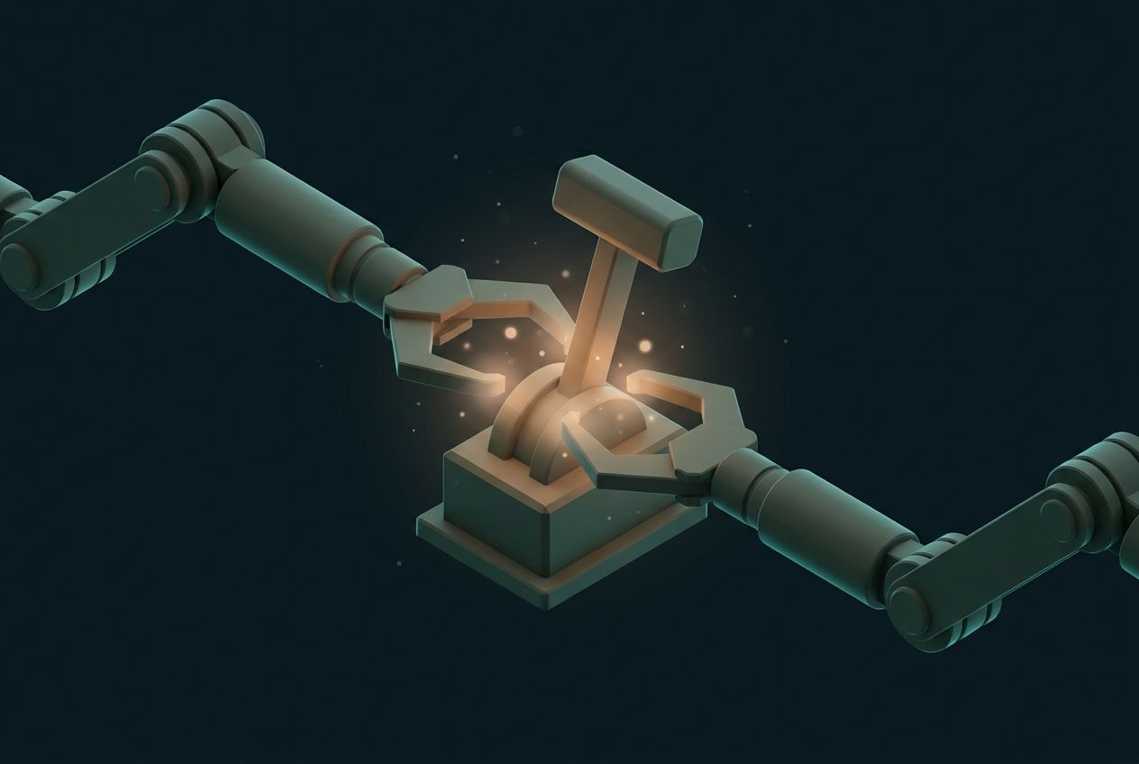 Two Hands on One Lever